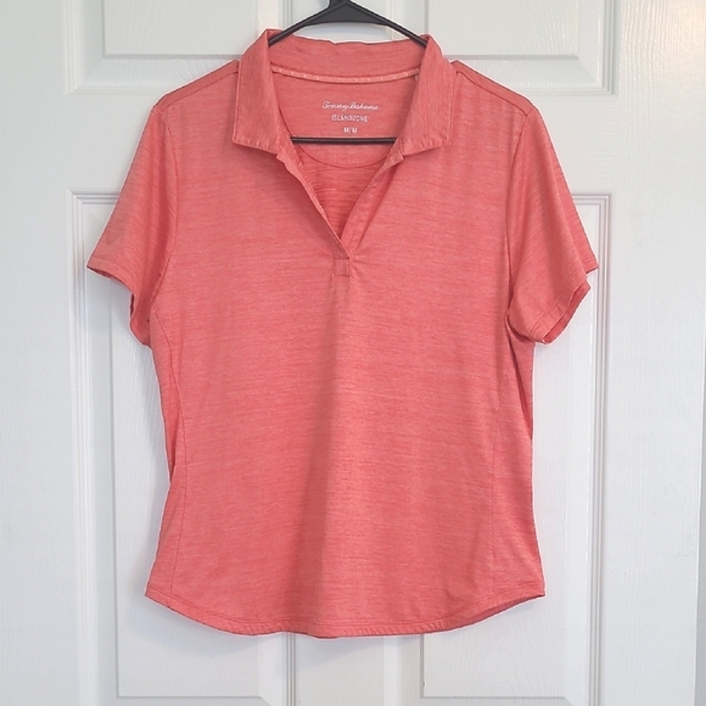 Tommy Bahama Coral Short-Sleeve Polo Top